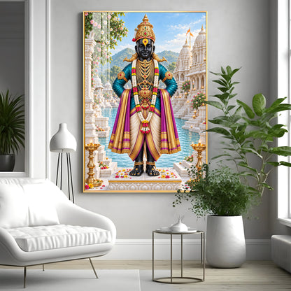 Lord Vitthal Premium Acrylic Vertical Wall Art