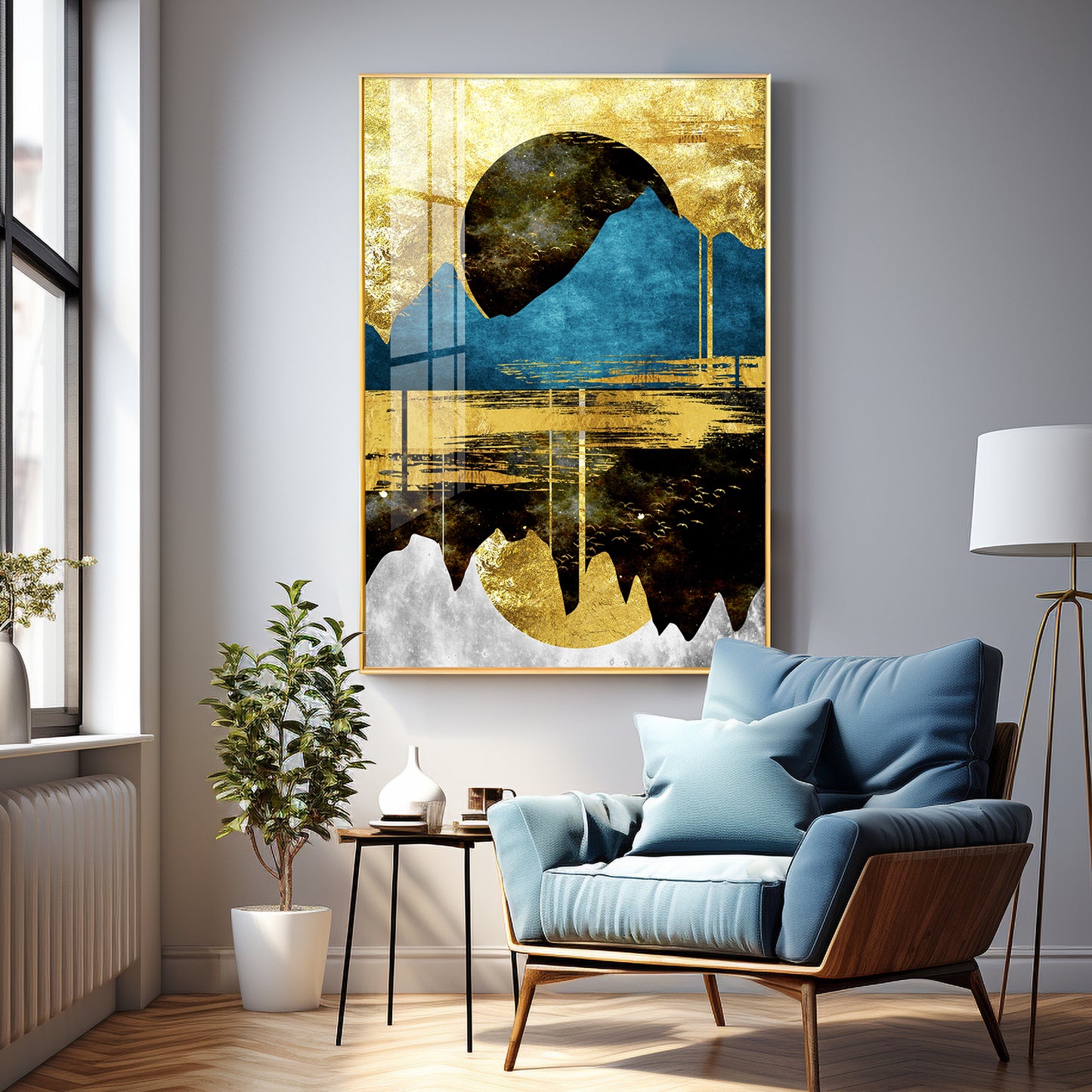 Mountain Glow Premium Acrylic Vertical Wall Art