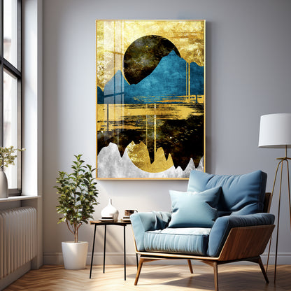 Mountain Glow Premium Acrylic Vertical Wall Art