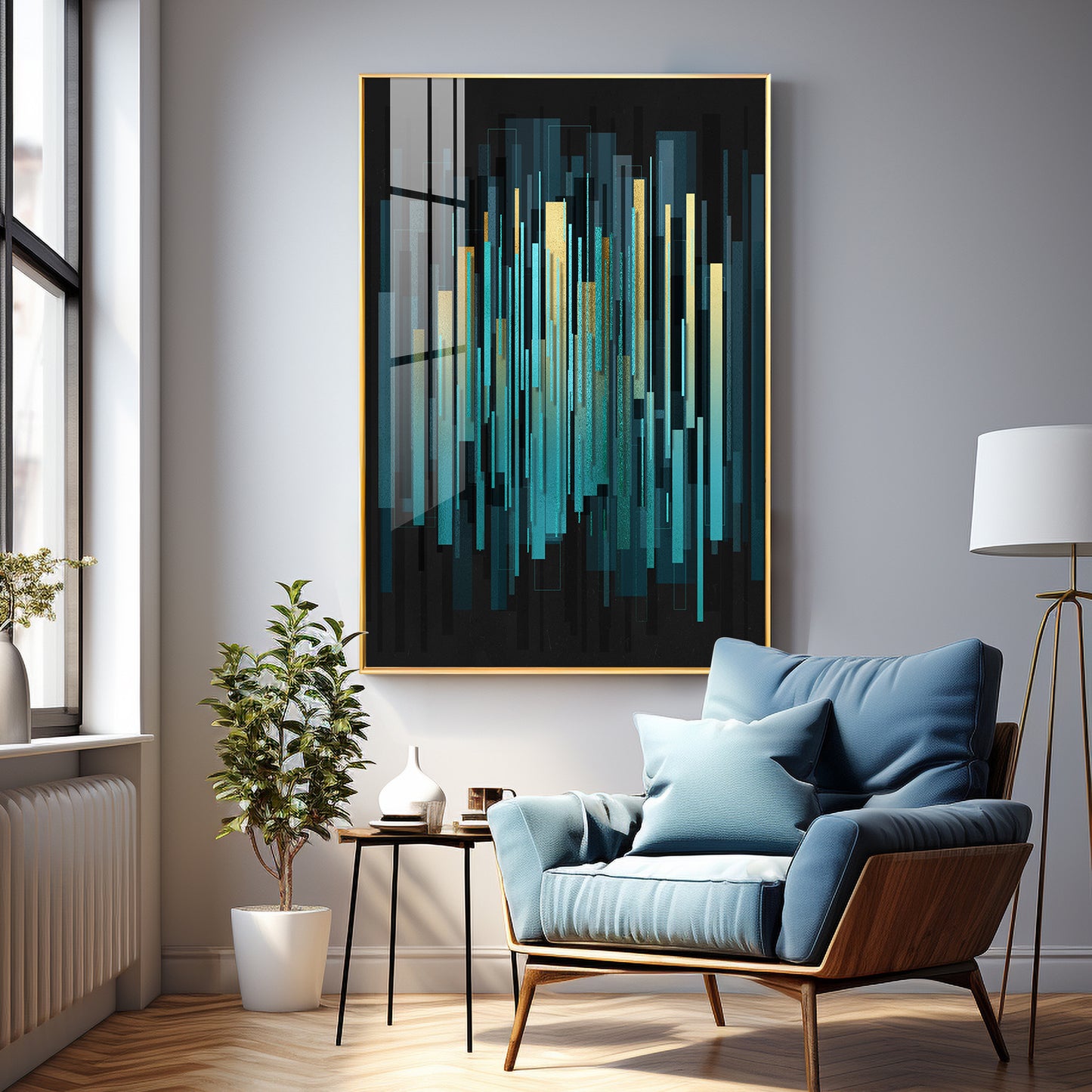 Celestial Harmony Premium Acrylic Vertical Wall Art