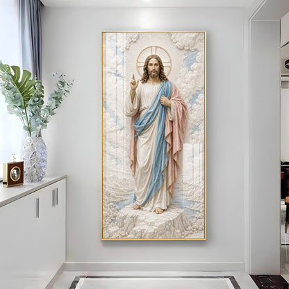 Jesus Christ Divine Premium Acrylic Vertical Wall Art