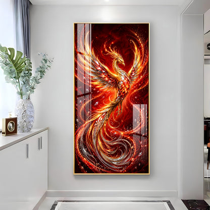 Beautiful Phoenix Premium Acrylic Vertical Wall Art