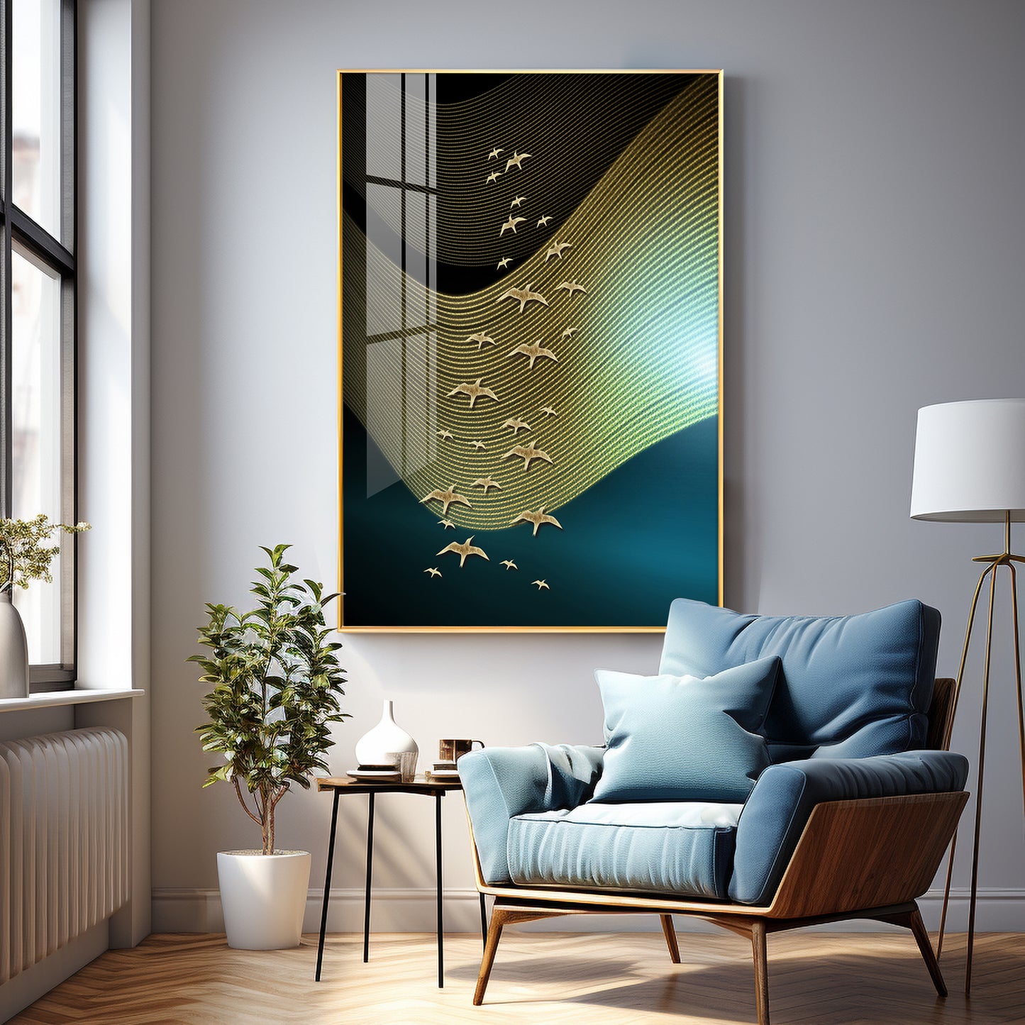 Wave of Wings Premium Acrylic Vertical Wall Art