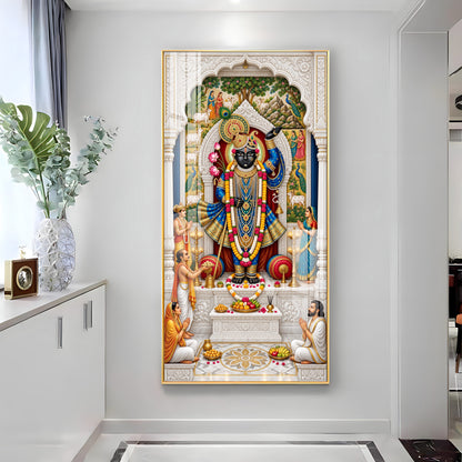 Divine Shrinathji Premium Acrylic Vertical Wall Art