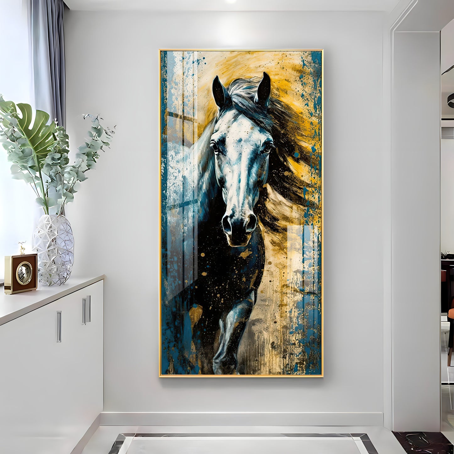 Horse Equine Elegance Premium Acrylic Vertical Wall Art