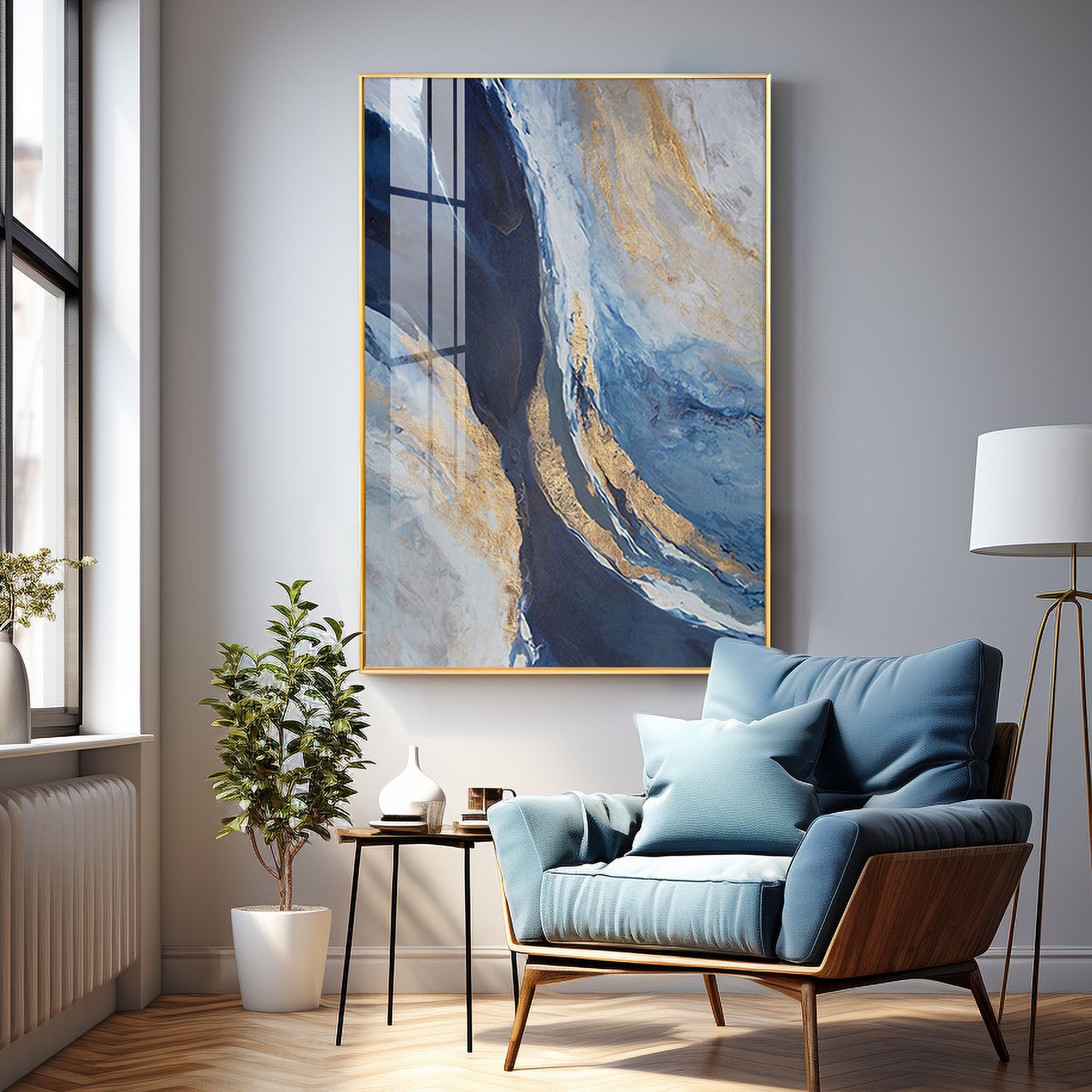 Ocean Magic Abstract Premium Acrylic Vertical Wall Art