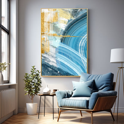 Celestial Wave Premium Acrylic Vertical Wall Art