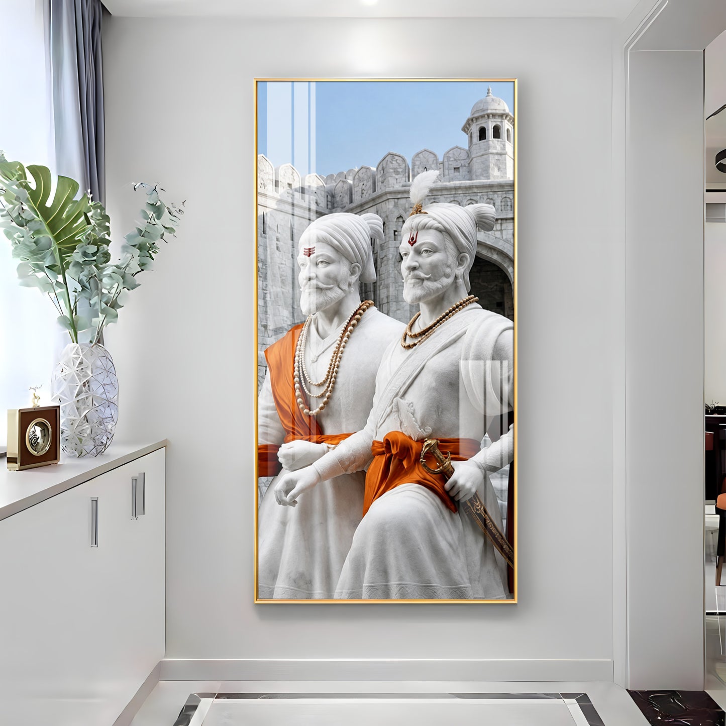 Chhatrapati Shivaji Maharaj & Sambhaji Maharaj Premium Acrylic Vertical Wall Art