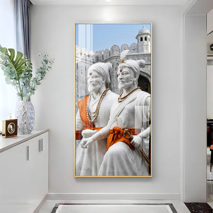 Chhatrapati Shivaji Maharaj & Sambhaji Maharaj Premium Acrylic Vertical Wall Art