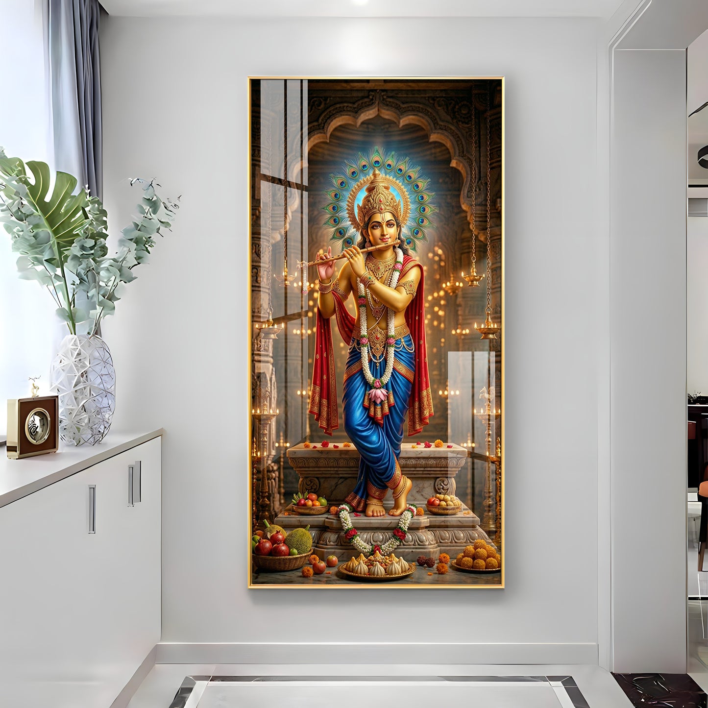 Shiv Putra Ganesh Ji Premium Acrylic Vertical Wall Art