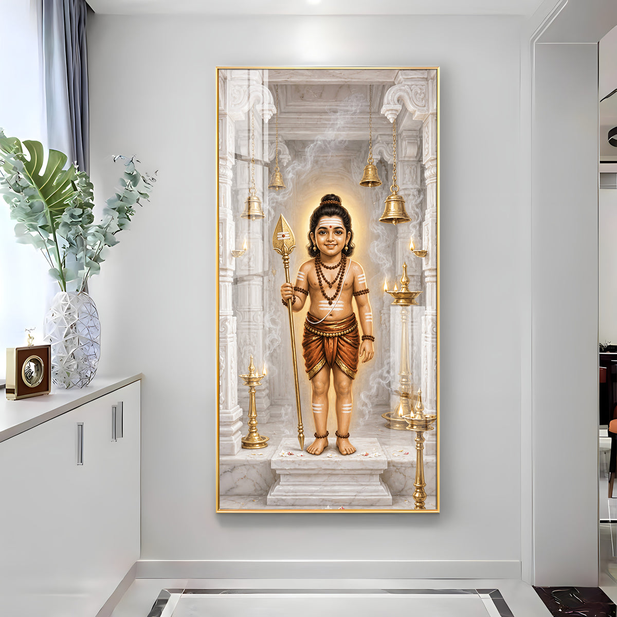 Child Lord Murugan Premium Acrylic Vertical Wall Art