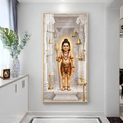 Child Lord Murugan Premium Acrylic Vertical Wall Art