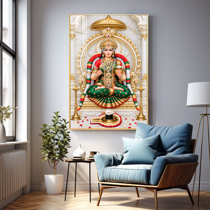 Annapurna With Shivling Premium Acrylic Vertical Wall Art