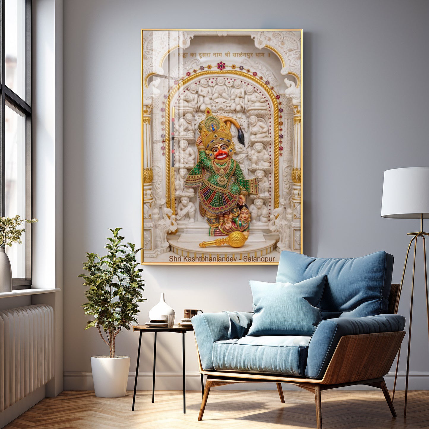 Divine Shri Kashtbhanjandev Premium Acrylic Vertical Wall Art