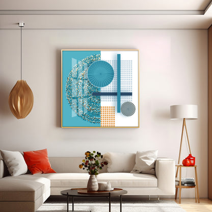 Gold Emboss Premium Acrylic Square Wall Art