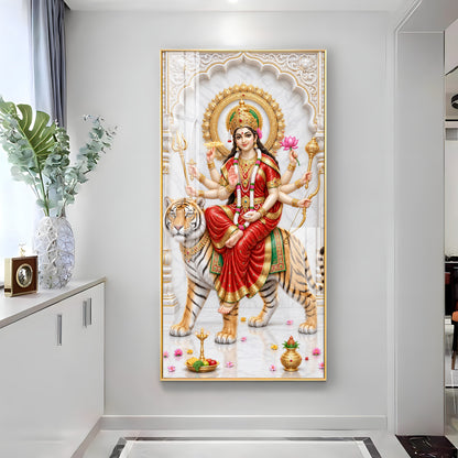 Maa Ambika Premium Acrylic Vertical Wall Art