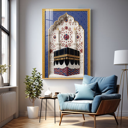 Holy Kaaba In Makkah Premium Acrylic Vertical Wall Art