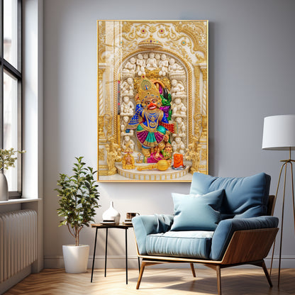 Divine Hanuman Ji Premium Acrylic Vertical Wall Art