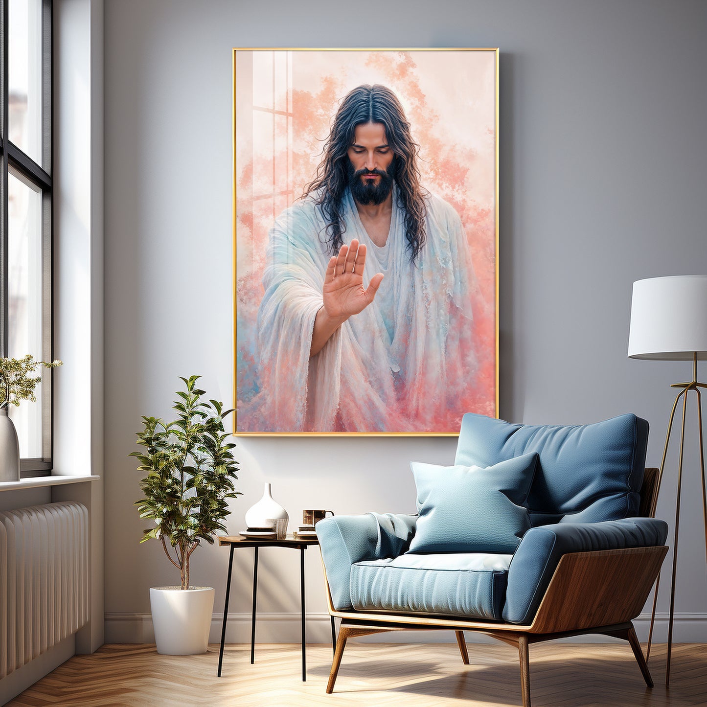 Jesus Christ Blessing Hand Premium Acrylic Wall Art