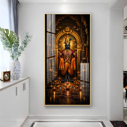 Lord Vithoba Premium Acrylic Vertical Wall Art