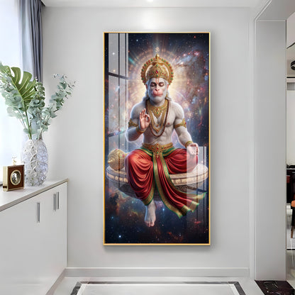 Hanuman's Blessing Premium Acrylic Vertical Wall Art
