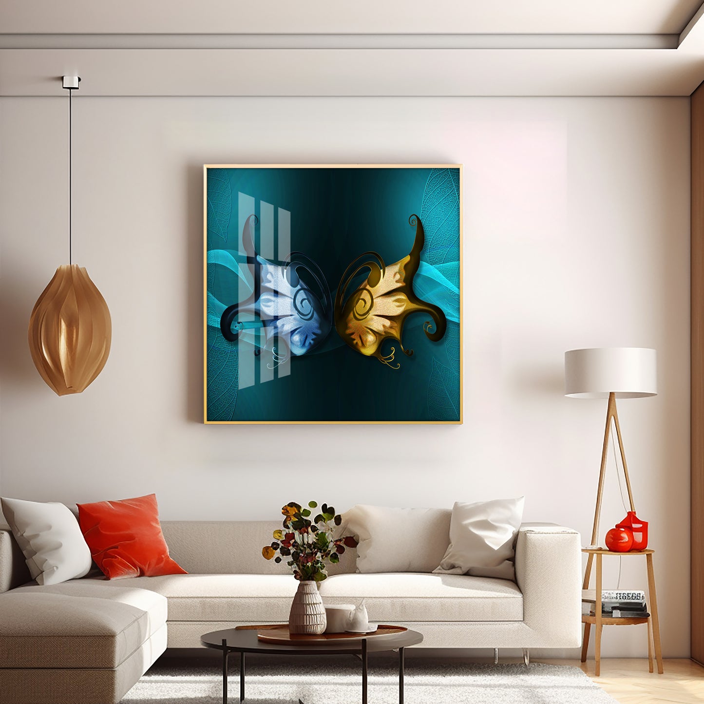 Butterfly Wings Premium Acrylic Square Wall Art