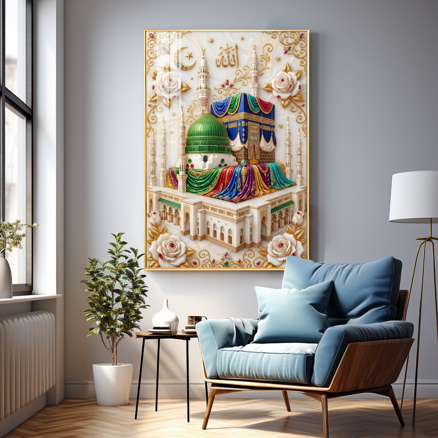 Al-Masjid An-Nabawi Premium Acrylic Vertical Wall Art