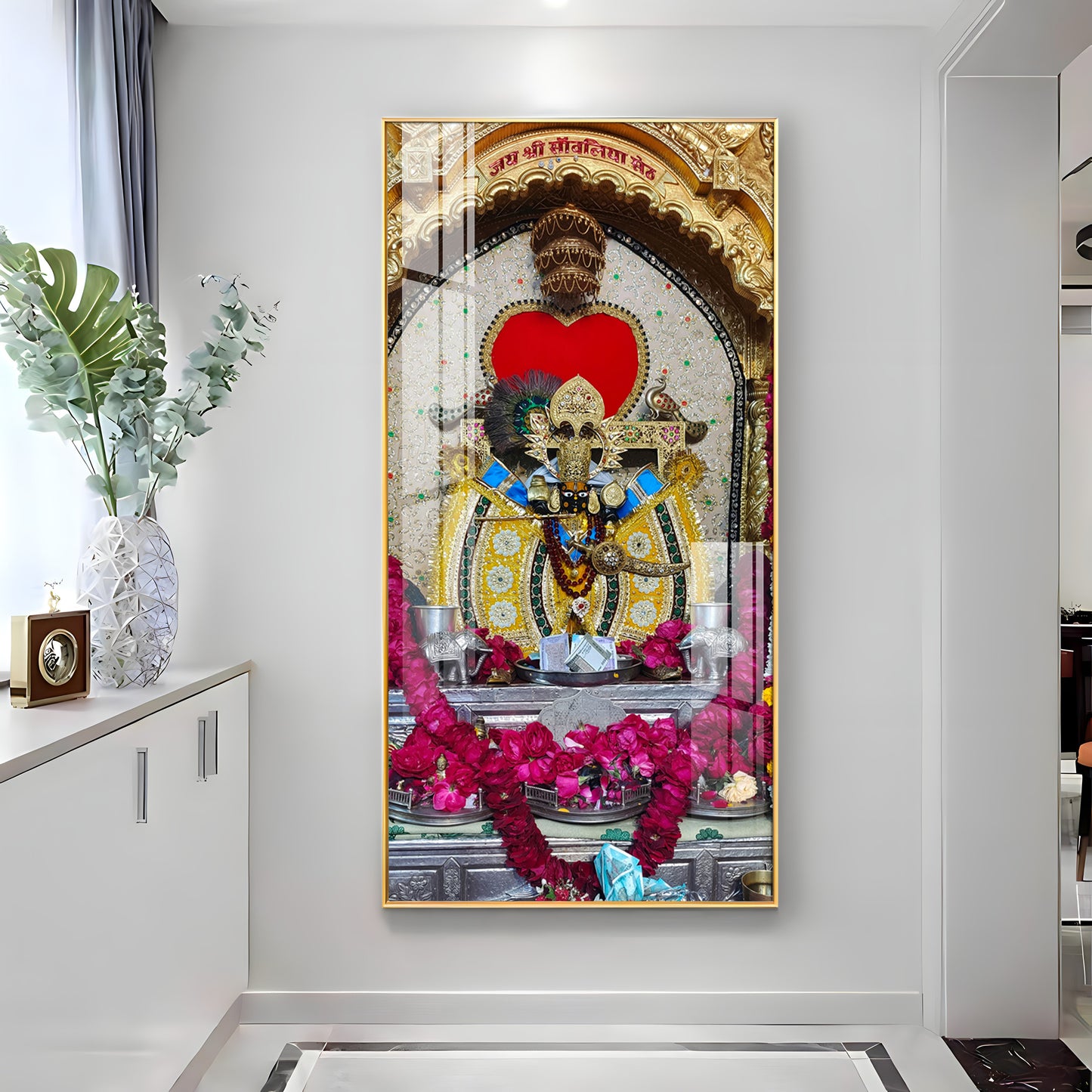 Shri Sanwaliya Seth Ji Premium Acrylic Vertical Wall Art