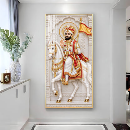 Baba Ramdevji Premium Acrylic Vertical Wall Art