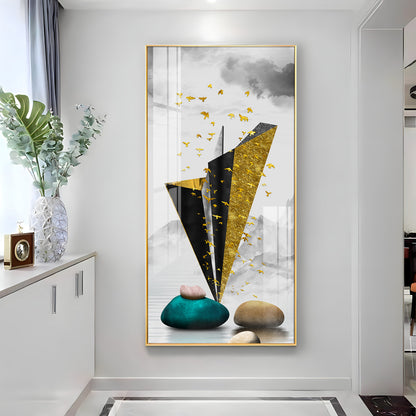 Geometric Minimalist Premium Acrylic Vertical Wall Art