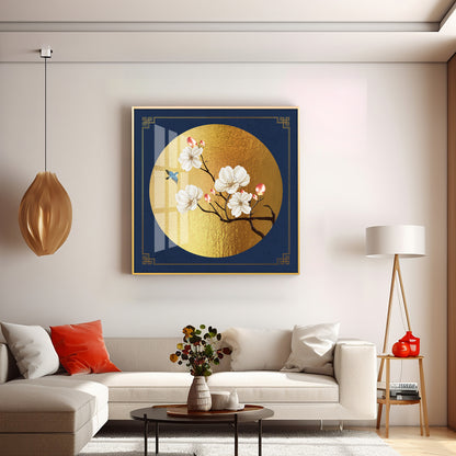 The Blooming Elegance Premium Acrylic Square Wall Art
