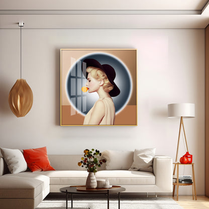 Modern Woman Premium Acrylic Square Wall Art