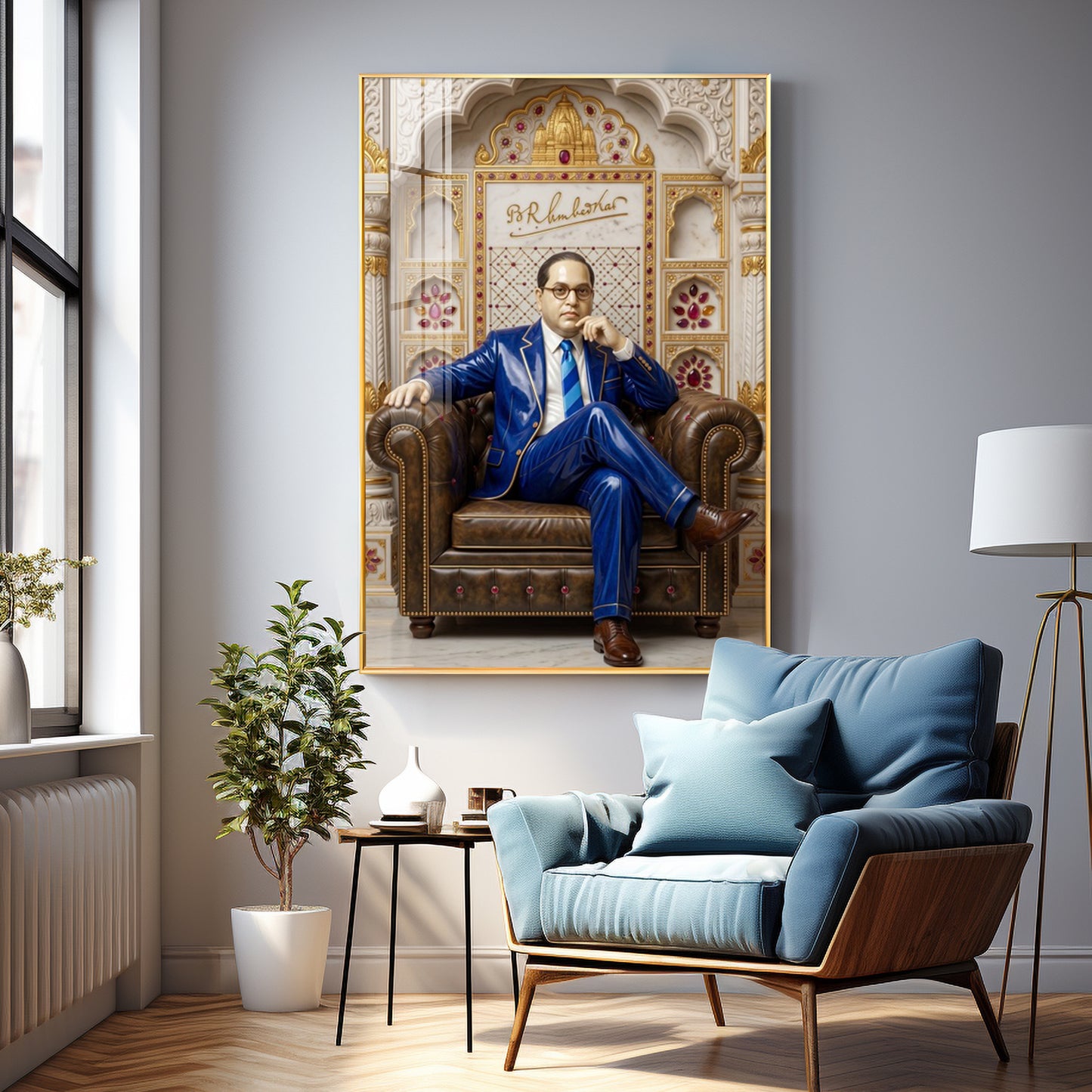 Dr. B.R. Ambedkar Premium Acrylic Vertical Wall Art