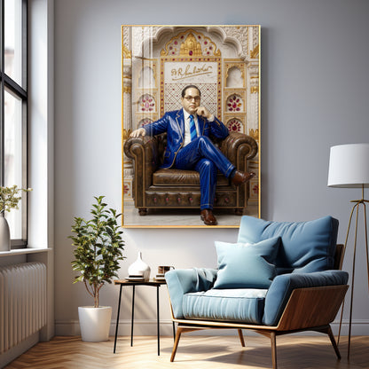 Dr. B.R. Ambedkar Premium Acrylic Vertical Wall Art
