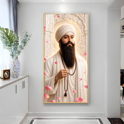 Guru Ram Das Ji Premium Acrylic Vertical Wall Art