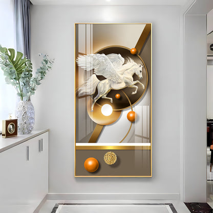 Flying Horse Premium Acrylic Vertical Wall Art