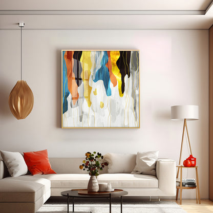Colorful Abstract Premium Acrylic Square Wall Art