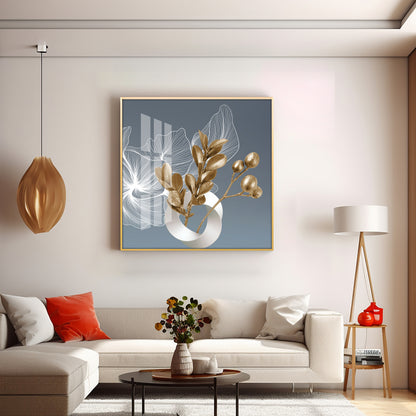 Nordic Golden Minimalism Premium Acrylic Square Wall Art