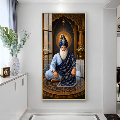 Spiritual Guru Hargobind Ji Premium Acrylic Vertical Wall Art