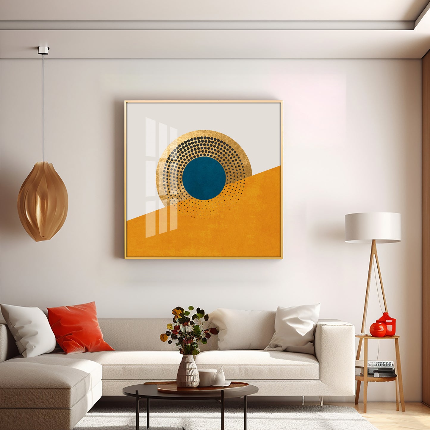Beautiful Abstract Geometric Premium Acrylic Square Wall Art