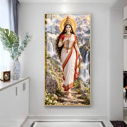 Mata Brahmacharini Premium Acrylic Vertical Wall Art