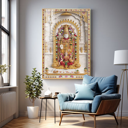 Lord Venkateswara Bala ji Premium Acrylic Vertical Wall Art