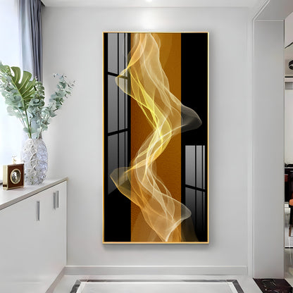 Energetic Etheric Waves Premium Acrylic Vertical Wall Art