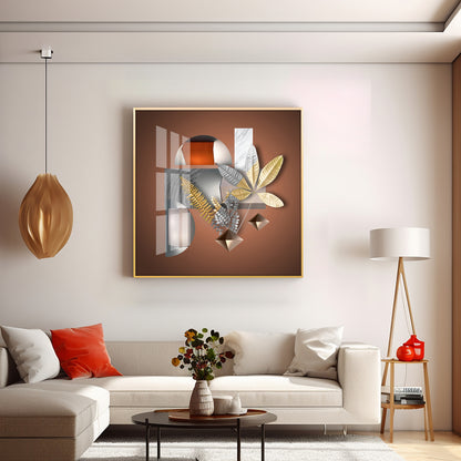 Nature's Luxe Harmony Premium Acrylic Square Wall Art