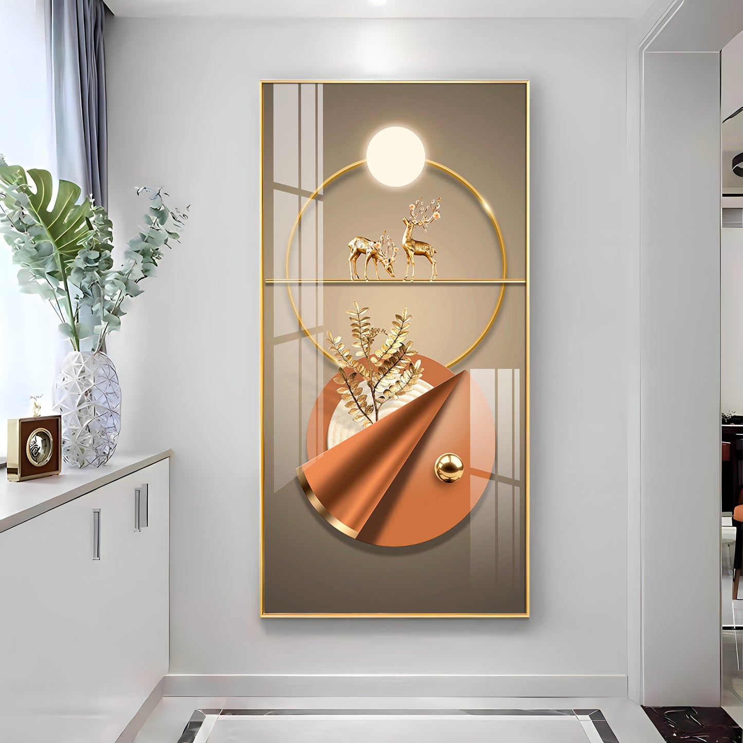 Hallway Elegance Premium Acrylic Vertical Wall Art