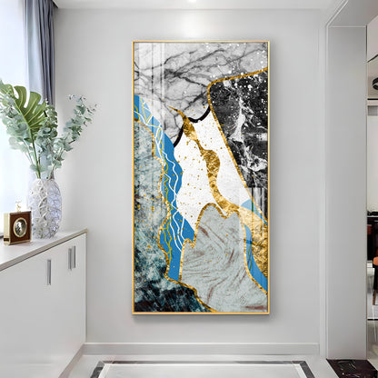 Blue Bliss Wave Premium Acrylic Vertical Wall Art