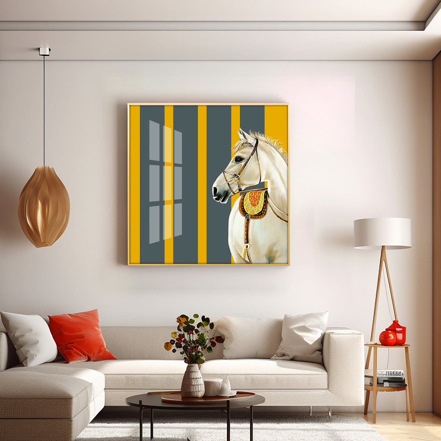 Elegant Horse Premium Acrylic Square Wall Art