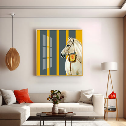 Elegant Horse Premium Acrylic Square Wall Art