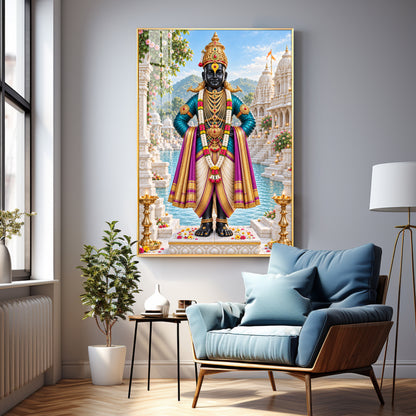 Lord Vitthal Premium Acrylic Vertical Wall Art