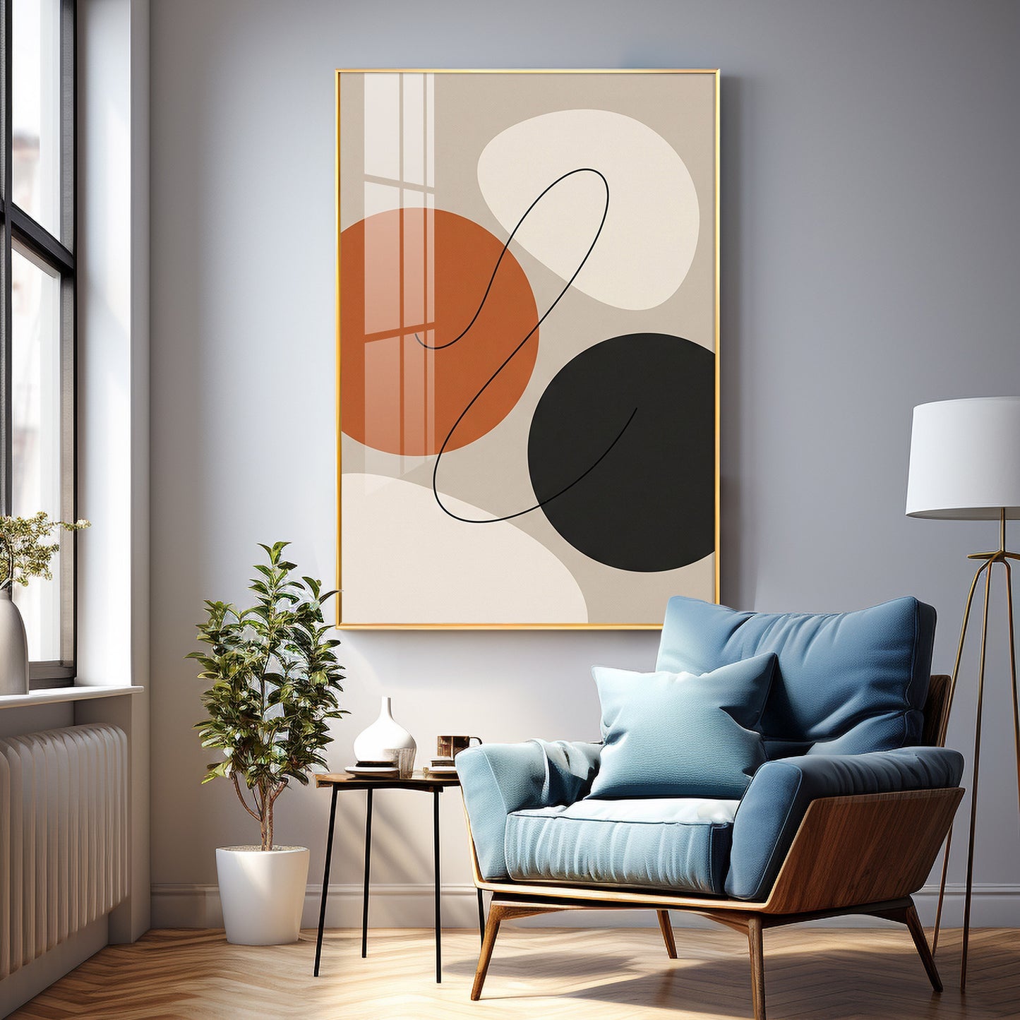 Circle Symphony Premium Acrylic Vertical Wall Art